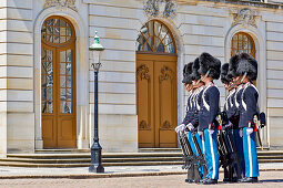 Amalienborg, 18th-century rococo complex of palaces. Christian IX's palace, Copenhagen,  Zealand, Denmark