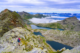 Die Spronserseen im Naturpark Texelgruppe, Dorf Tirol, Südtirol, Italien