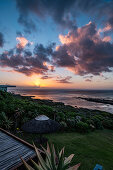 Sunset on the coast at De Kelters, Gansbaai, Garden Route, South Africa, Africa