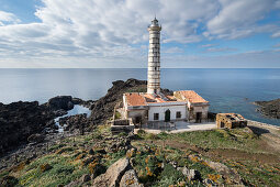 Leuchtturm von Punta Cavazzi, Ustica, Palermo, Italien