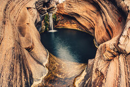 Hamersley Wasserfall im Karijini Nationalpark in Westaustralien, Australien, Ozeanien