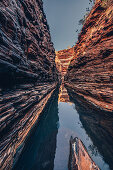 Waterhole in the Hancock Gorge in Karijini National Park in Western Australia, Australia, Oceania;