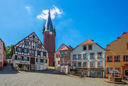 Historischer Marktplatz von Ottweiler, Saarland, Deutschland