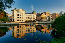 Old drive of the Havel, building of the Humboldtstrasse, Palais Barberini,, Potsdam, Land Brandenburg, Germany