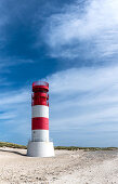 Lighthouse on the Helgoland dune, North Sea, Schleswig-Holstein, Germany