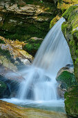 Waterfall, Kuhfluchtfälle, Estergebirge, Werdenfelser Land, Werdenfels, Bavarian Alps, Upper Bavaria, Bavaria, Germany