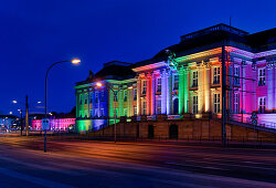 City Palace, Landtag Brandenburg, lighting for the 30th Day of German Unity, Potsdam, Land Brandenburg, Germany