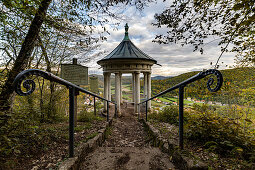 Entrance to the Prinz Rupprecht Pavilion, Streitberg, Upper Franconia, Bavaria, Germany