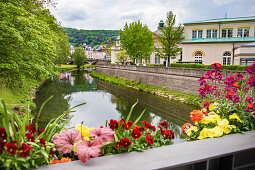 BAD KISSINGEN, GERMANY - CIRCA MAY, 2020: The townscape of Bad Kissingen, Bavaria, Germany