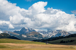 The landscape on the Seiser Alm in South Tyrol, Italy