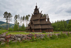 Replica of Gol Stave Church (1994), Gol, Buskerud, Hallingdal, Norway, Europe