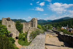 Die Ruine der Burg Baden, Badenweiler, Markgräflerland, Schwarzwald, Baden-Württemberg, Deutschland