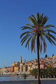 Plage des Sablettes, Menton, Provence-Alpes-Cote d'Azur, France