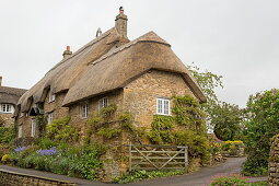 Das Dorf Ebrington bei Chipping Campden, Cotswolds, Gloucestershire, England