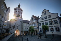 Lower gate to the old town of Günzburg, administrative district of Swabia, Bavaria, Danube, Germany