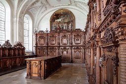 Old sacristy in the Obermarchtal monastery, parish near Ehingen, Alb-Donau district, Baden-Württemberg, Danube, Germany