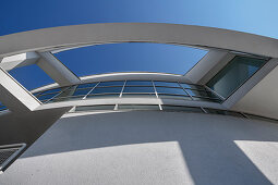 modern town house by Richard Meier, Ulm, Danube, Swabian Alb, Baden-Württemberg, Germany