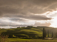 Soft hills in Val d'Orcia, Tuscany, Italy