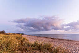 Morning mood on the beach in Dahme, Baltic Sea, Ostholstein, Schleswig-Holstein, Germany
