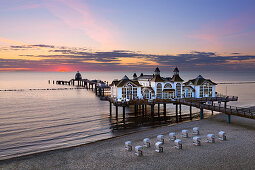 Seebrücke, Sellin, Rügen, Ostsee, Mecklenburg-Vorpommern, Deutschland