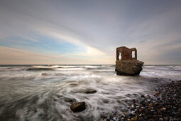 Old level house at Cape Arkona, Ruegen, Baltic Sea, Mecklenburg-Western Pomerania, Germany