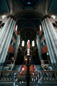 Interior shot of the St. Benno Church, Munich, Germany