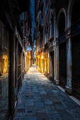 Calle Barcaroli in the morning in Venice, Veneto, Italy