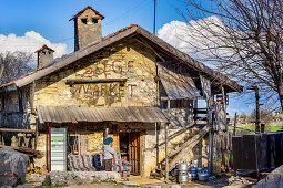 Selge Market, der Einkaufsladen in Selge, Westtürkei, Türkei, Kleinasien