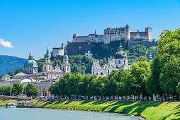 Altstadt von Salzburg mit Festung Hohensalzburg,   Österreich