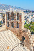 Odeon of Herodes Atticus at South Slope of Acropolis, Athens, Greece, Europe,