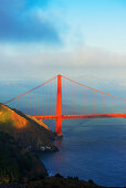 Ansicht der Golden Gate Bridge, San Francisco, Kalifornien, USA