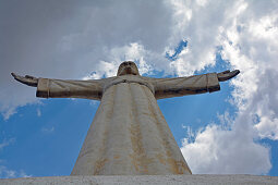 Angola; Huila Province; Lubango; Lookout point on the outskirts with the monumental statue of Christo Rei; taken in extreme soffit