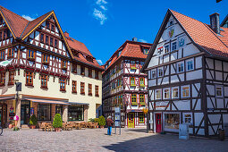 Old market in Schmalkalden, Thuringia, Germany