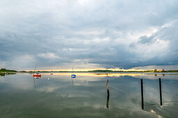 Abendstimmung in Sieseby an der Schlei, Schwansen, Thumby, Schleswig-Holstein, Deutschland