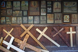 Votivtafeln in der Gnadenkapelle, Kapellplatz, Altötting, Oberbayern, Bayern, Deutschland