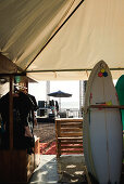  The Taghazout Surfexpo 2024 near the surf spot &quot;Anker Point&quot; in Morocco. 