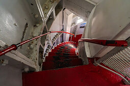  Norway, Lindesnes, Lindesnes Fyr, stairs in the lighthouse 