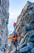  Austria, East Tyrol, Kals, Großglockner, Climbing on the Stüdlgrat 