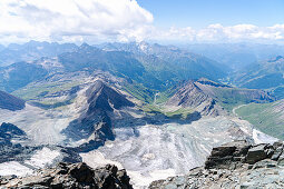  Austria, East Tyrol, Kals, Großglockner, view from the summit 