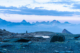  Austria, East Tyrol, Kals, Großglockner, approach to Stüdlgrat, view 