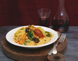 Couscous with vegetable ragout