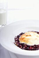 Baked forest fruits with quark
