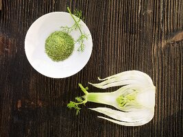 Fleur de Sel mit Fenchel (Draufsicht)