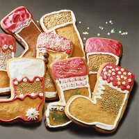 Gingerbread Father Christmas boots