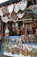 Lebkuchen hearts at Oktoberfest, Munich