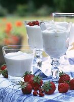 Champagner-Syllabub (Schlagsahne mit Champagner, England)