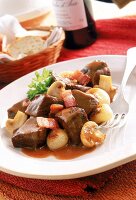 Boeuf Bourguignon-Rindfleisch 