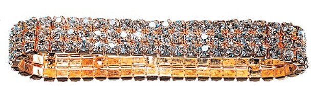 Mit Strass besetztes goldenes Armband