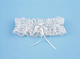 Strumpfband aus elastischer Spitze für Braut, Glücksbringer