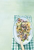 Linguine alle vongole - Nudeln mit Titenfisch und Fenchel